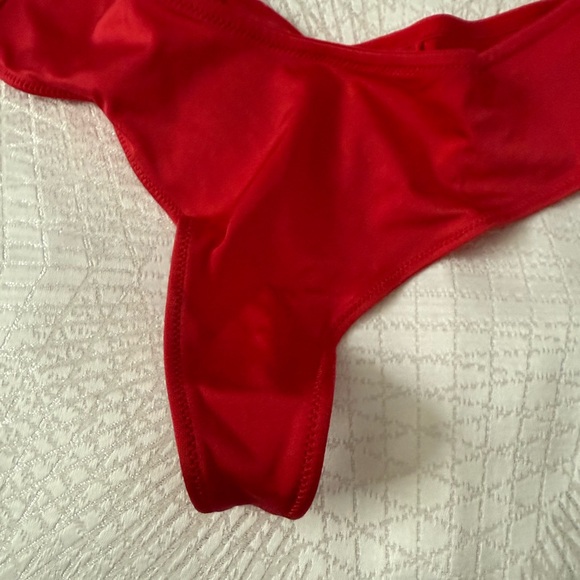 Red Ruffled Bikini Bottom - Picture 8 of 9
